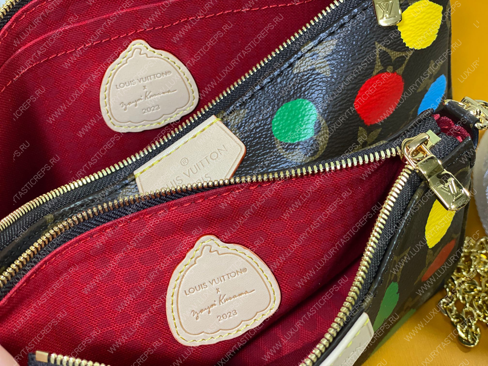 l**is V*t*n lv x yk multi pochette accessoires brown m46385