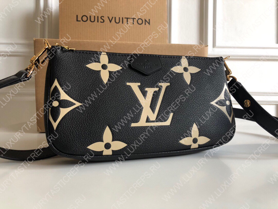 l**is V*t*n multi pochette accessoires black/cream m45777
