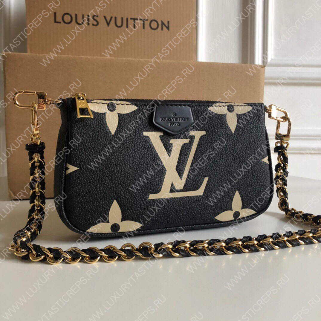 l**is V*t*n multi pochette accessoires black/cream m45777