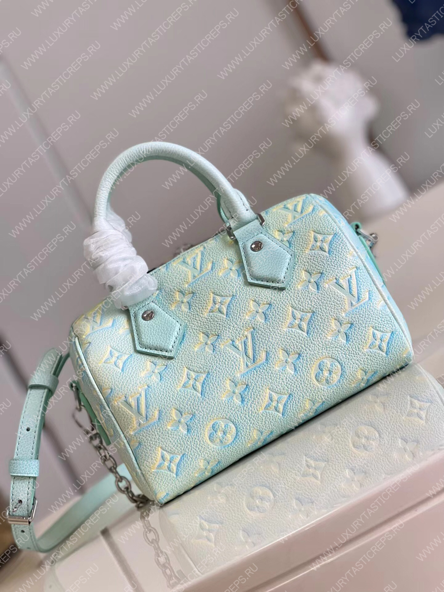 l**is V*t*n speedy bandouliÈre 20 vert d’eau green m46092
