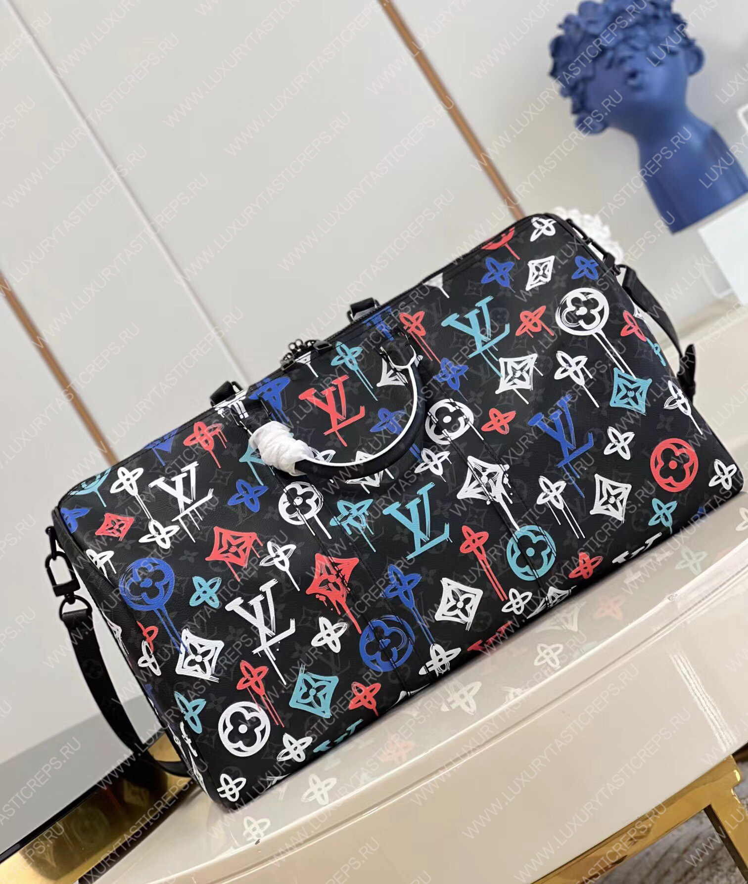 KEEPALL BANDOULIÈRE 50 GRAFFITI ORANGE