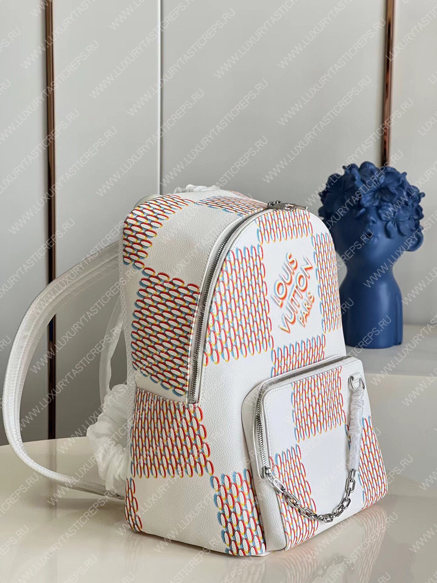 l**is V*t*n racer backpack damier white m20664