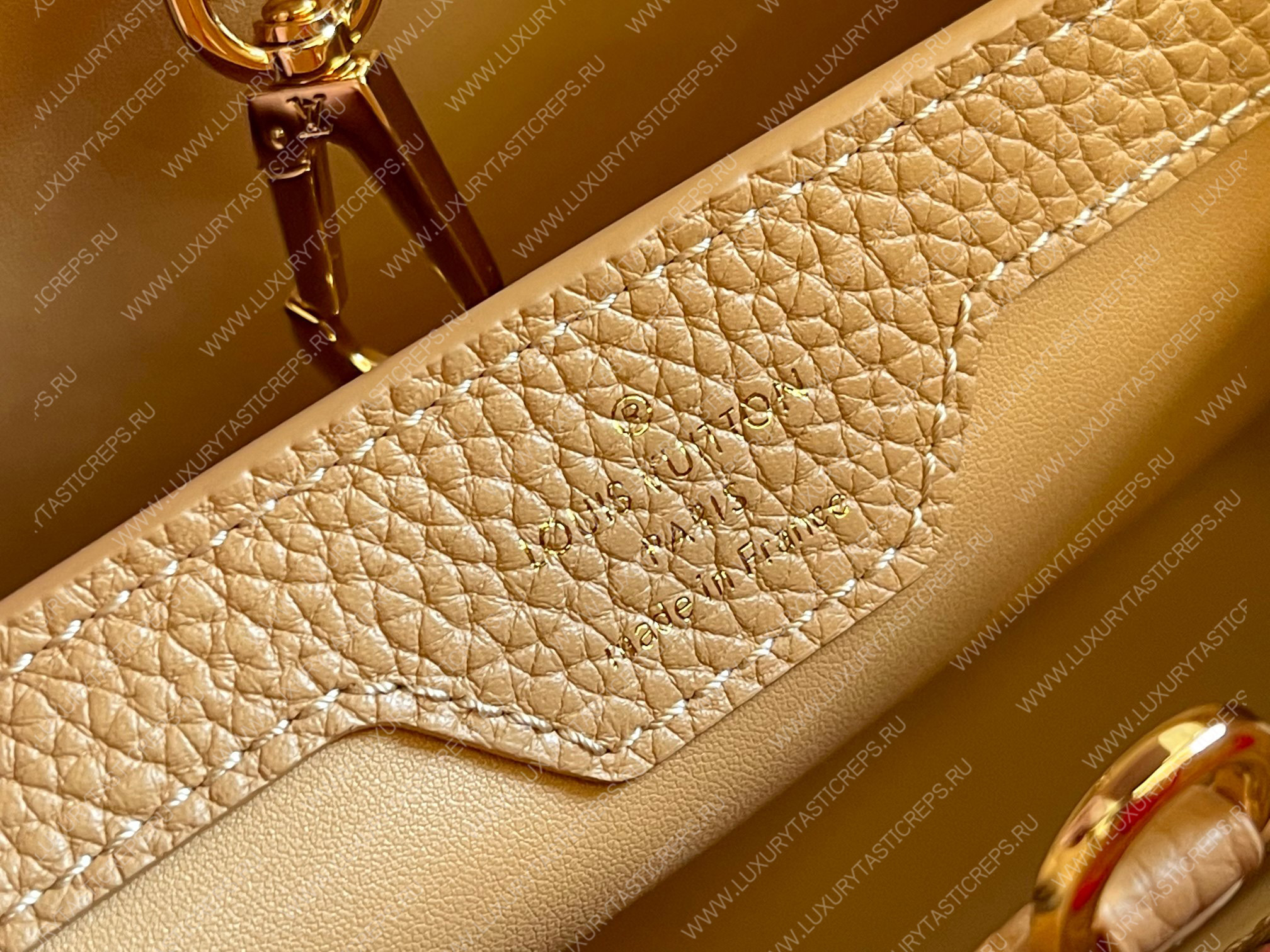 l**is V*t*n capucines mm arizona beige m20784