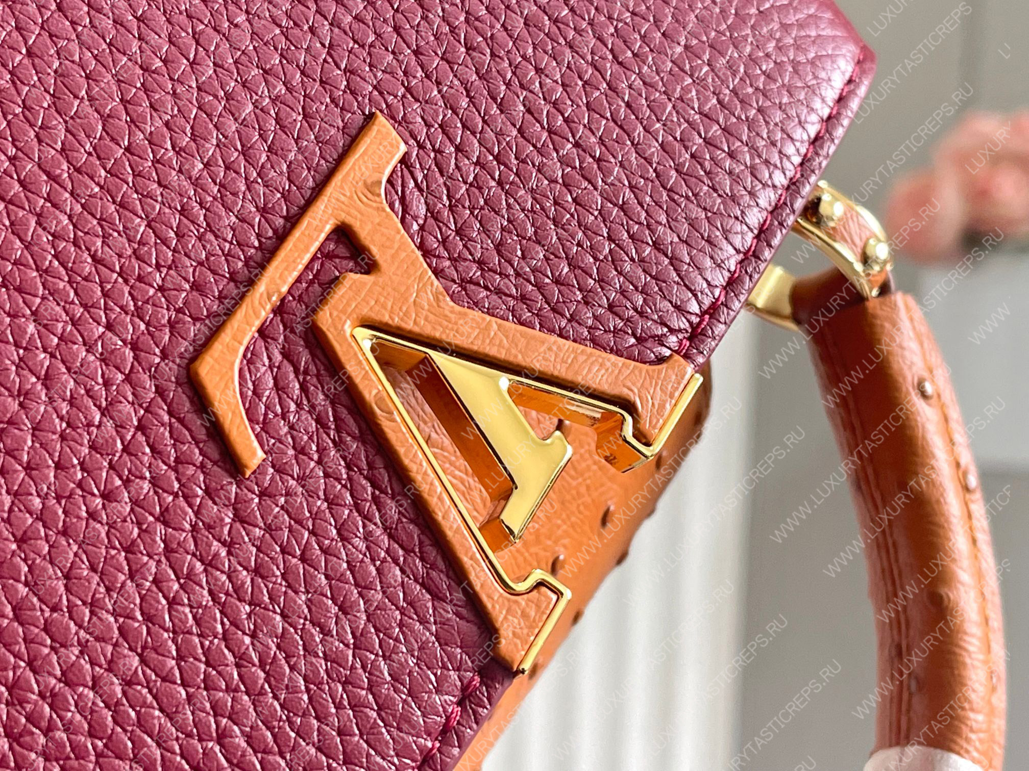 l**is V*t*n capucines mini griotte red / honey n81409