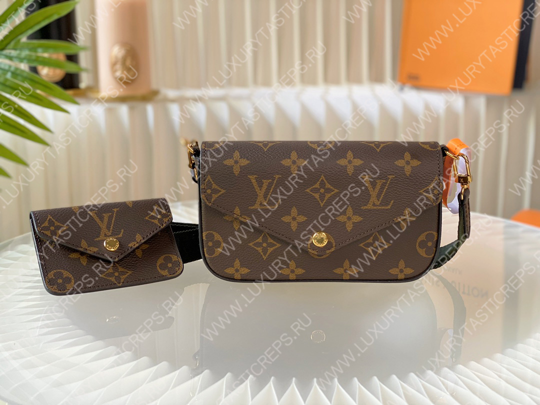 l**is V*t*n fÉlicie pochette khaki green m80091