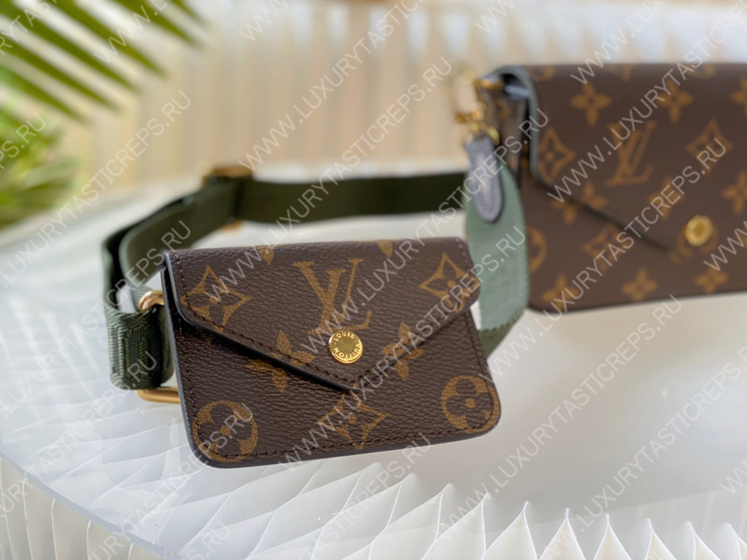 l**is V*t*n fÉlicie pochette khaki green m80091