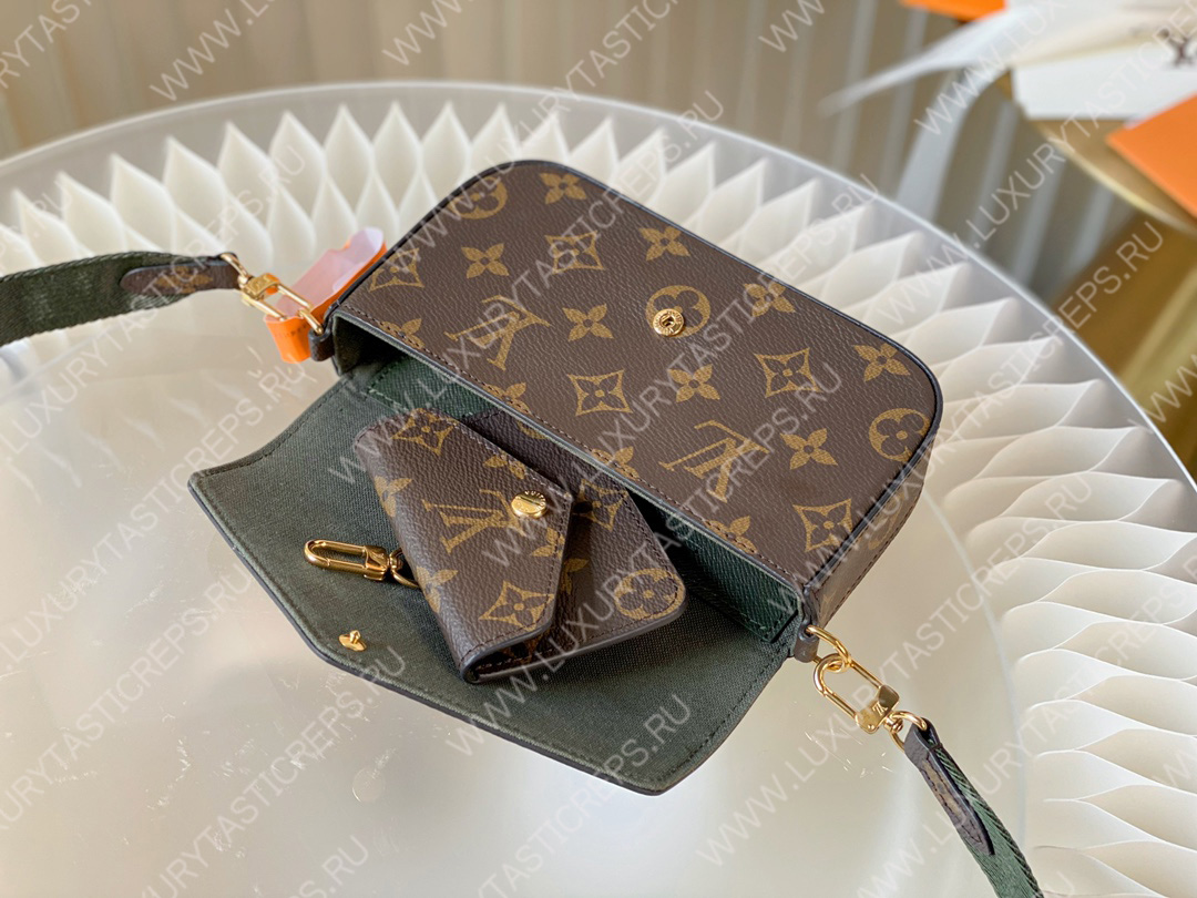 l**is V*t*n fÉlicie pochette khaki green m80091