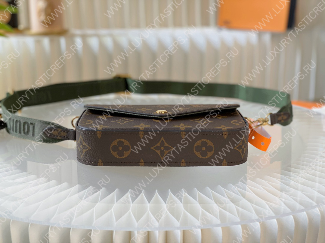 l**is V*t*n fÉlicie pochette khaki green m80091