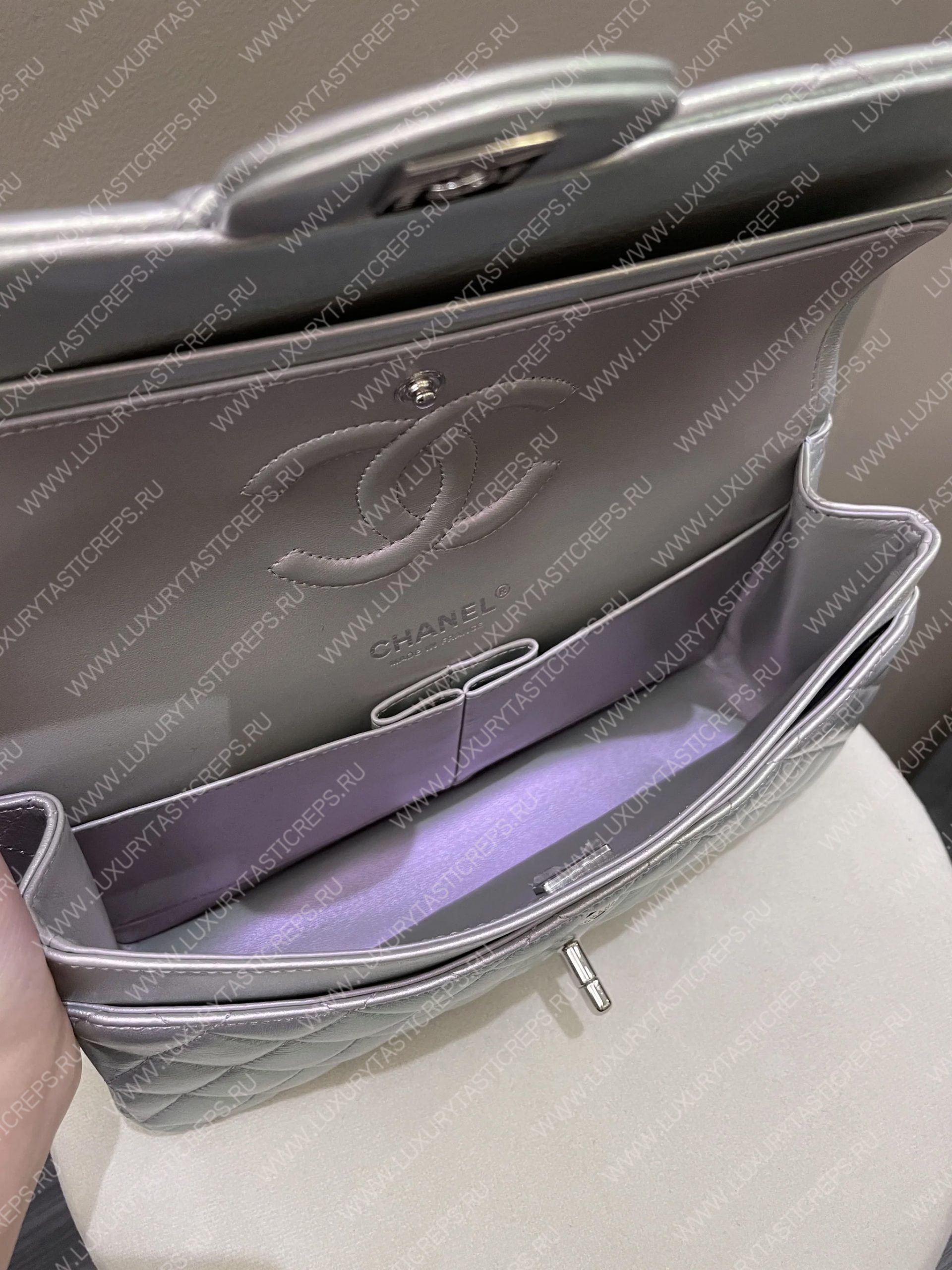 Ch*el classic flap bag black a58600