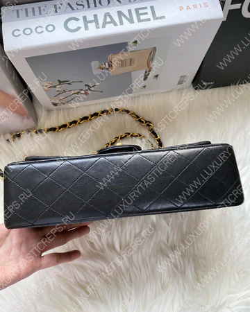Ch*el classic flap bag black a58600