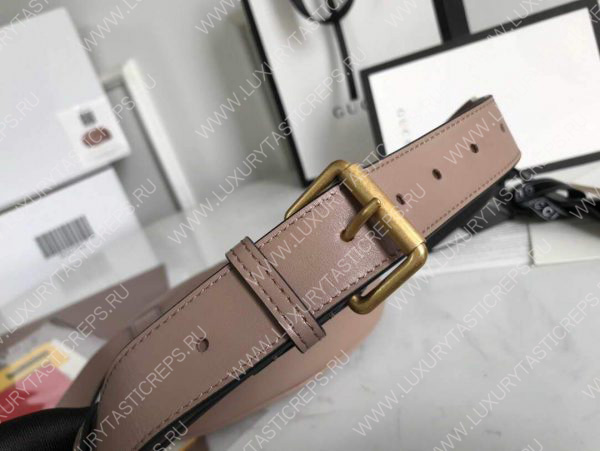 G*u*i gg marmont matelassé leather belt bag 476434 beige