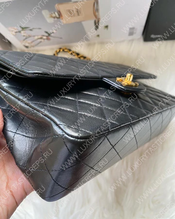 Ch*el classic flap bag black a58600