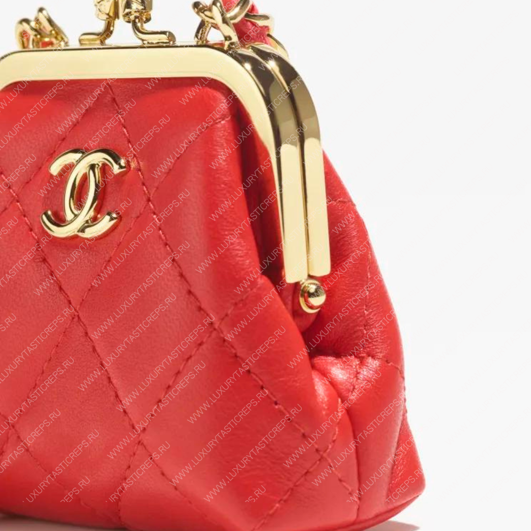 Ch*el clutch with chain red ap3123
