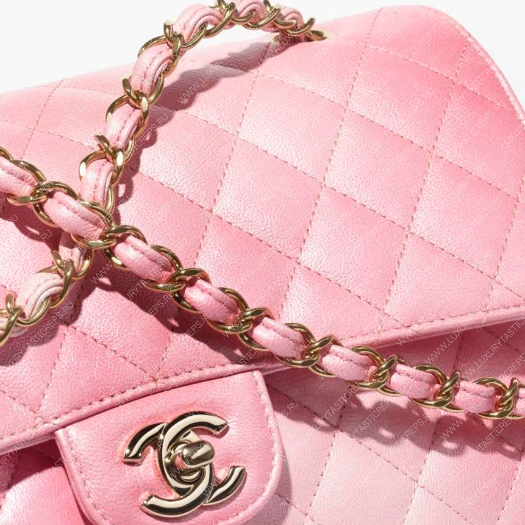 Ch*el classic handbag pink a01112