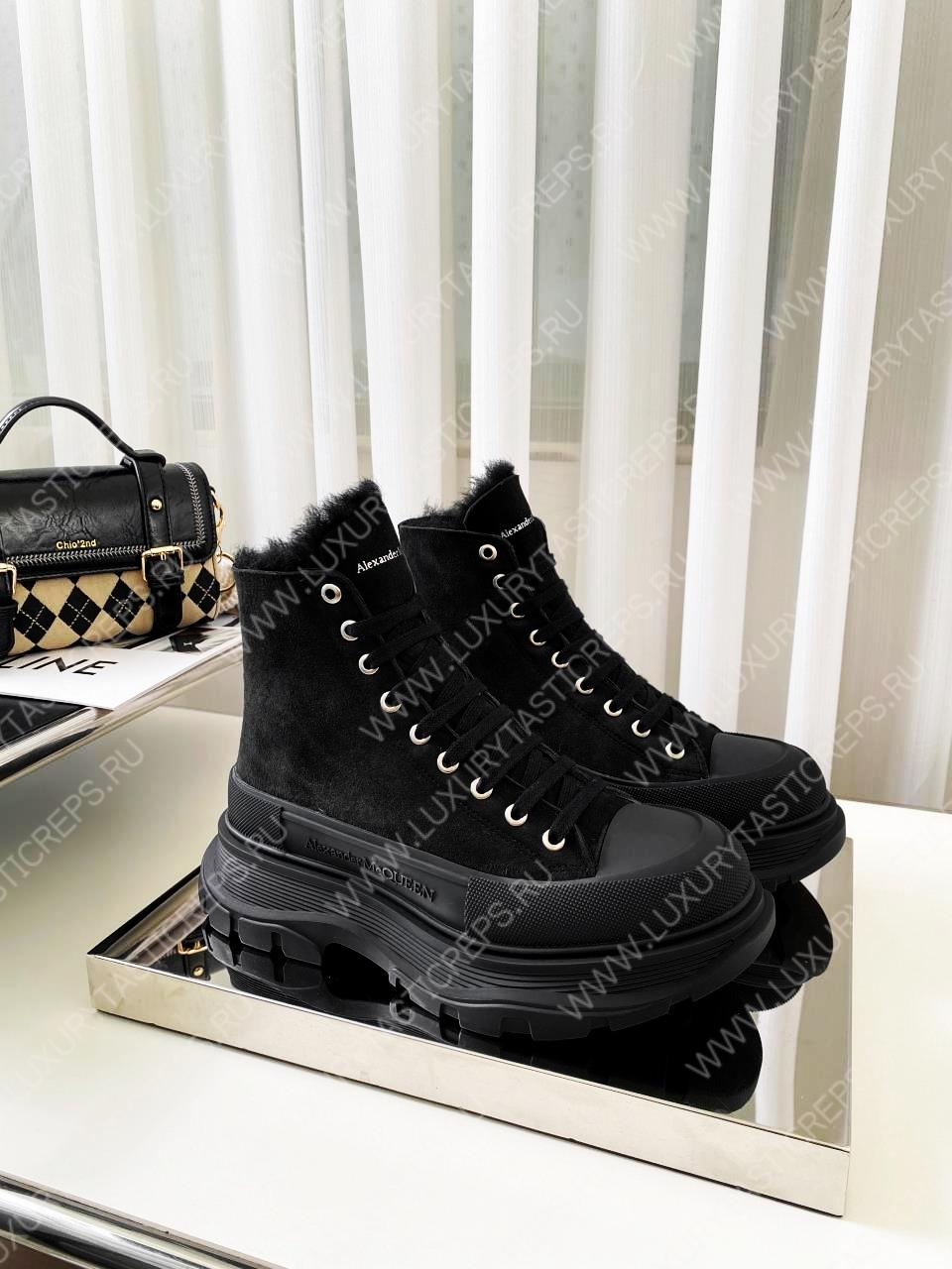 ALEXANDER MC QUEEN TREAD SLICK SNEAKERS BLACK 611706W4MV21290