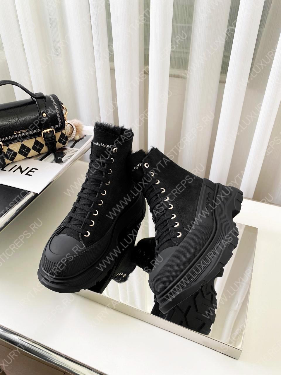 ALEXANDER MC QUEEN TREAD SLICK SNEAKERS BLACK 611706W4MV21290