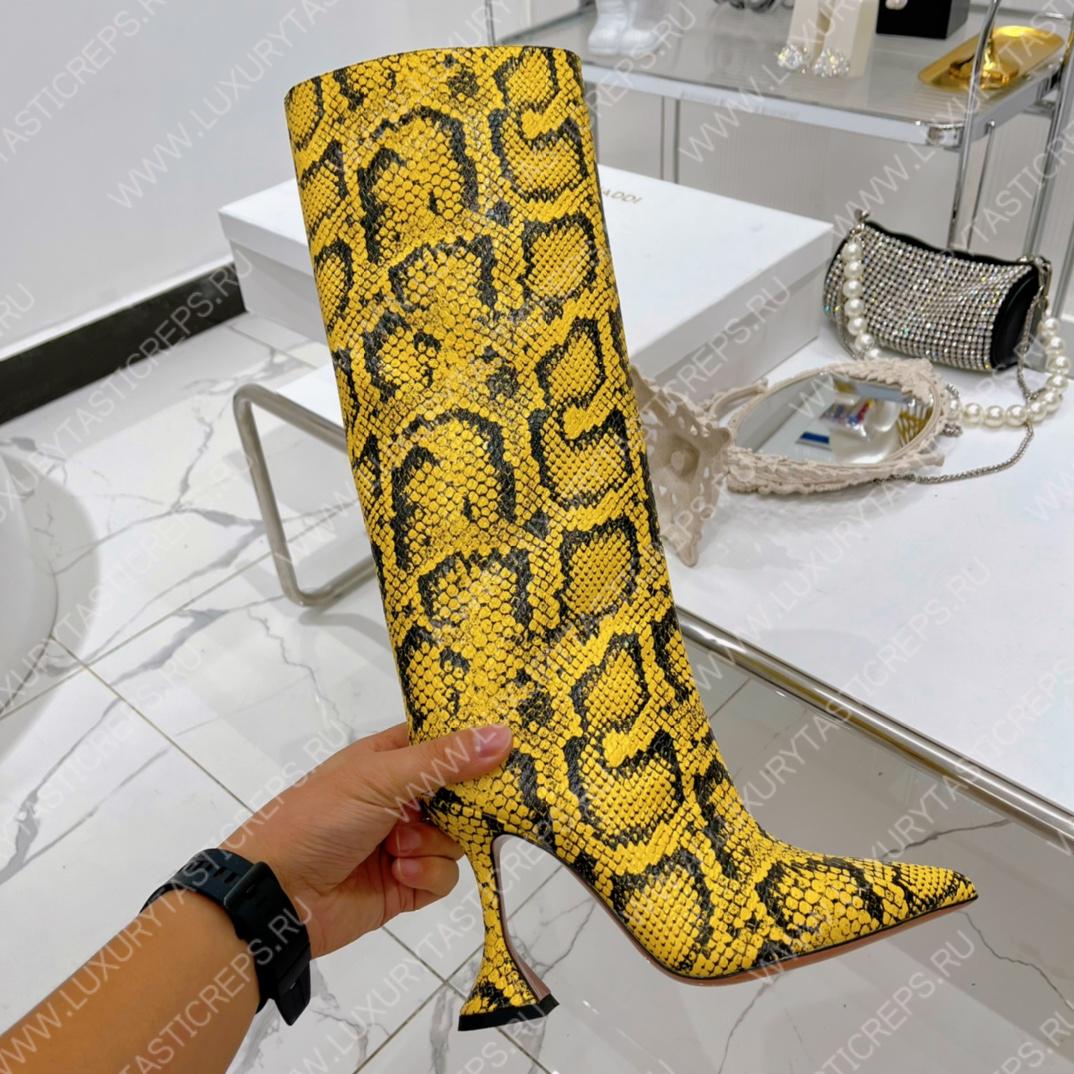 AMINA MUADDI FIONA BOOTS YELLOW AM5002