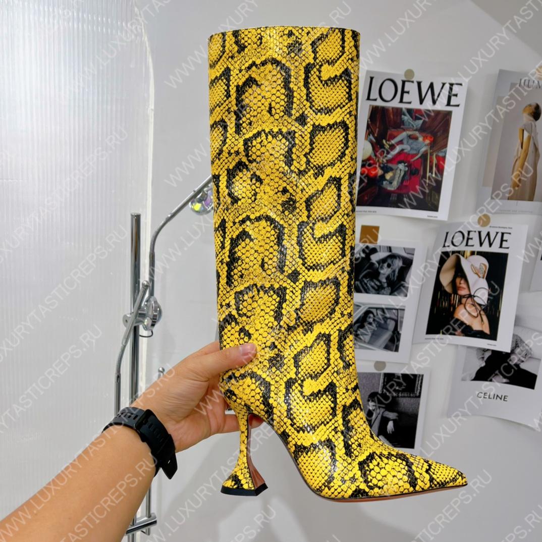 AMINA MUADDI FIONA BOOTS YELLOW AM5002