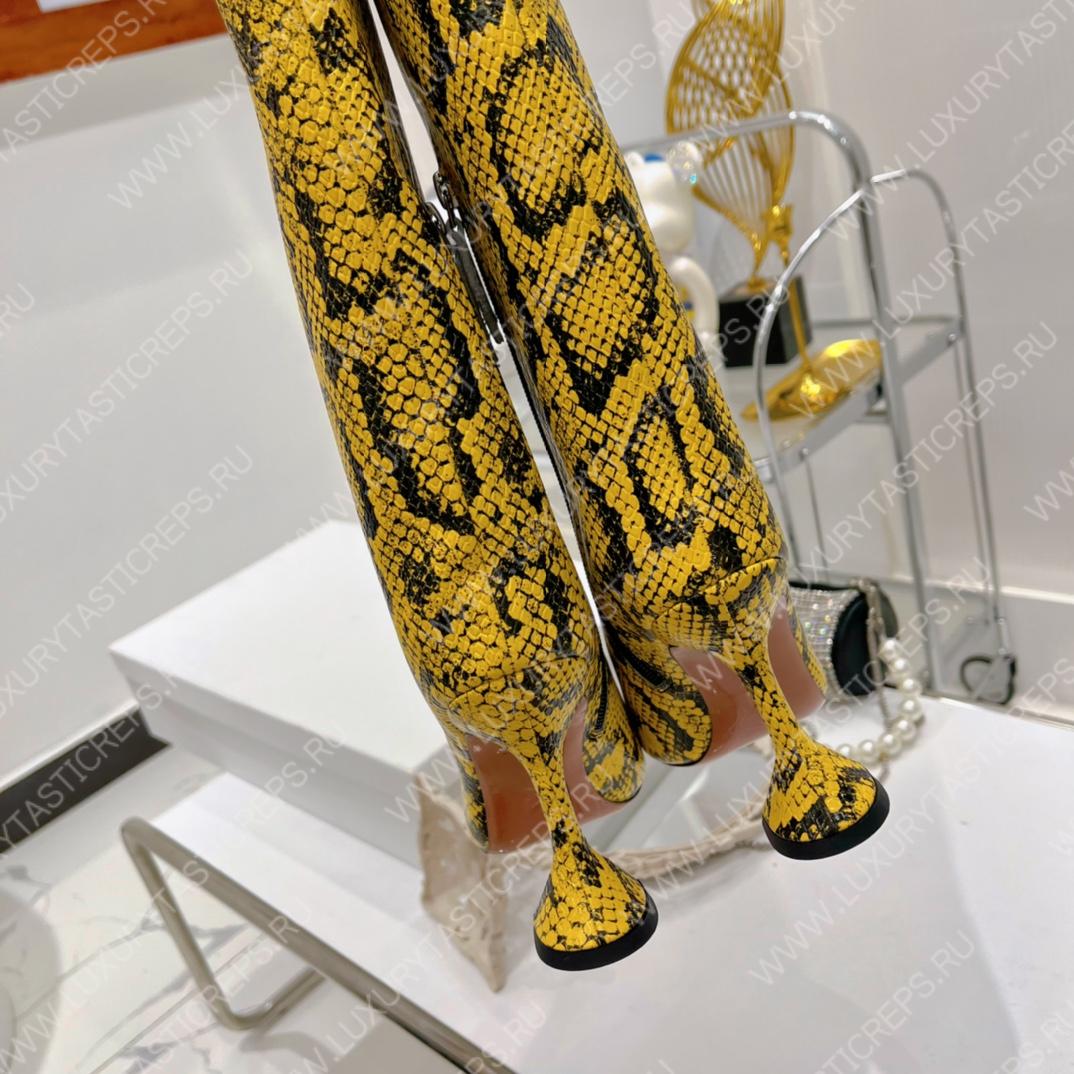 AMINA MUADDI FIONA BOOTS YELLOW AM5002