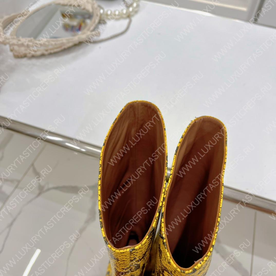 AMINA MUADDI FIONA BOOTS YELLOW AM5002