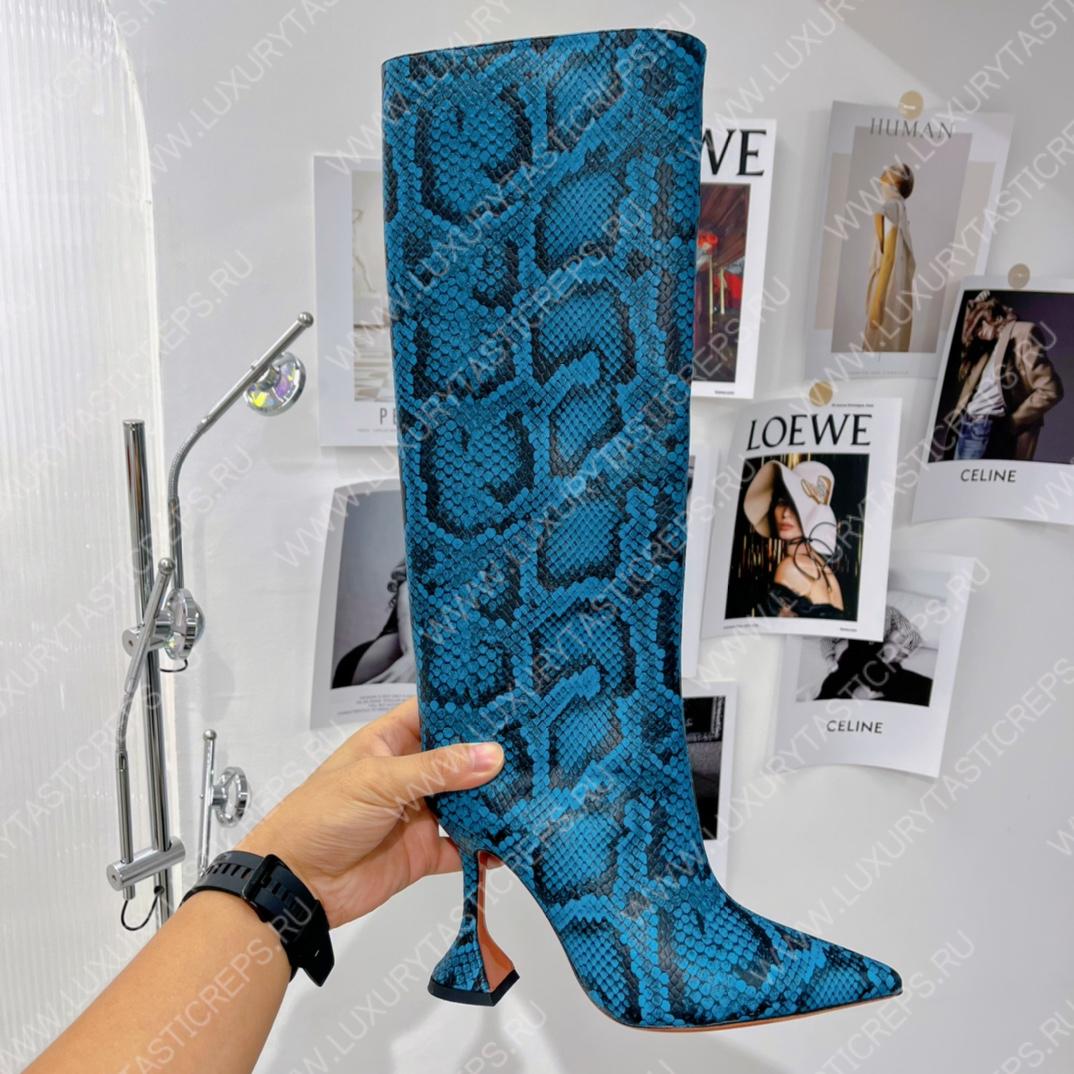 AMINA MUADDI FIONA BOOTS BLUE AM5002
