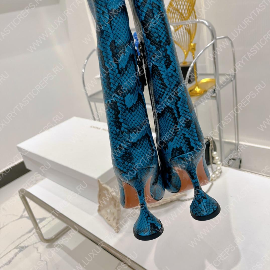AMINA MUADDI FIONA BOOTS BLUE AM5002