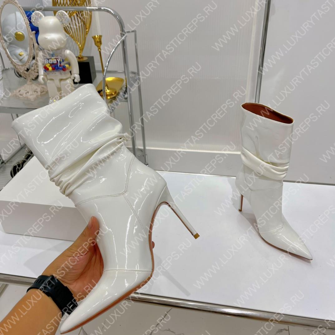 AMINA MUADDI JAHLEEL BOOTIE WHITE AM5003