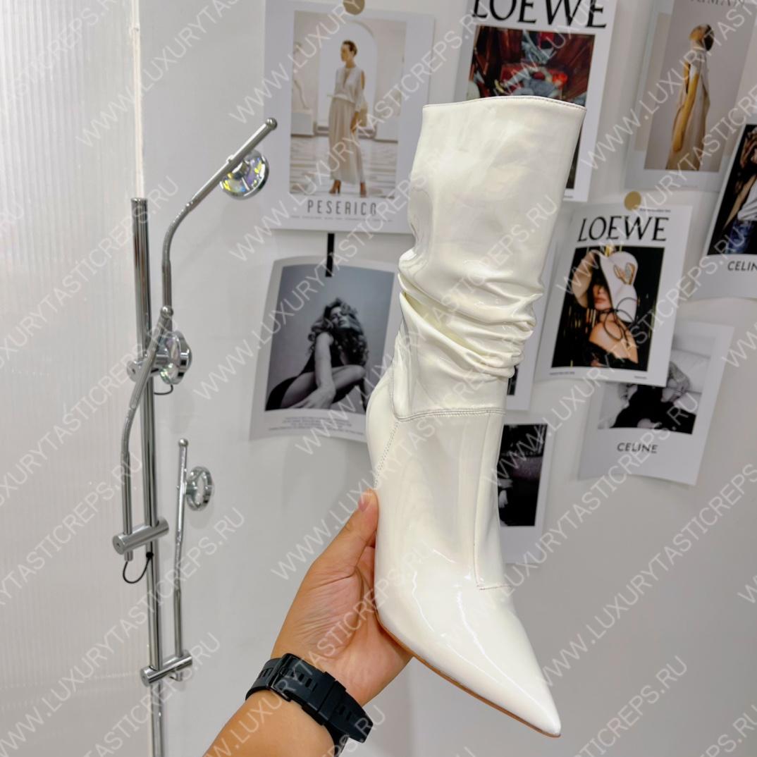 AMINA MUADDI JAHLEEL BOOTIE WHITE AM5003