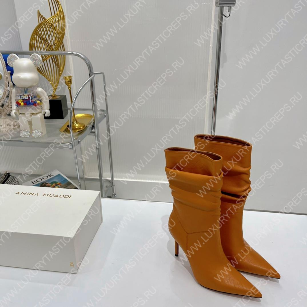 AMINA MUADDI JAHLEEL BOOTIE LIGHT BROWN AM5003