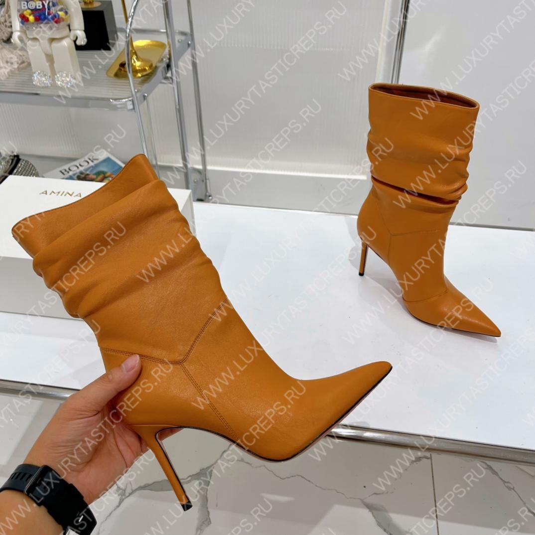 AMINA MUADDI JAHLEEL BOOTIE LIGHT BROWN AM5003