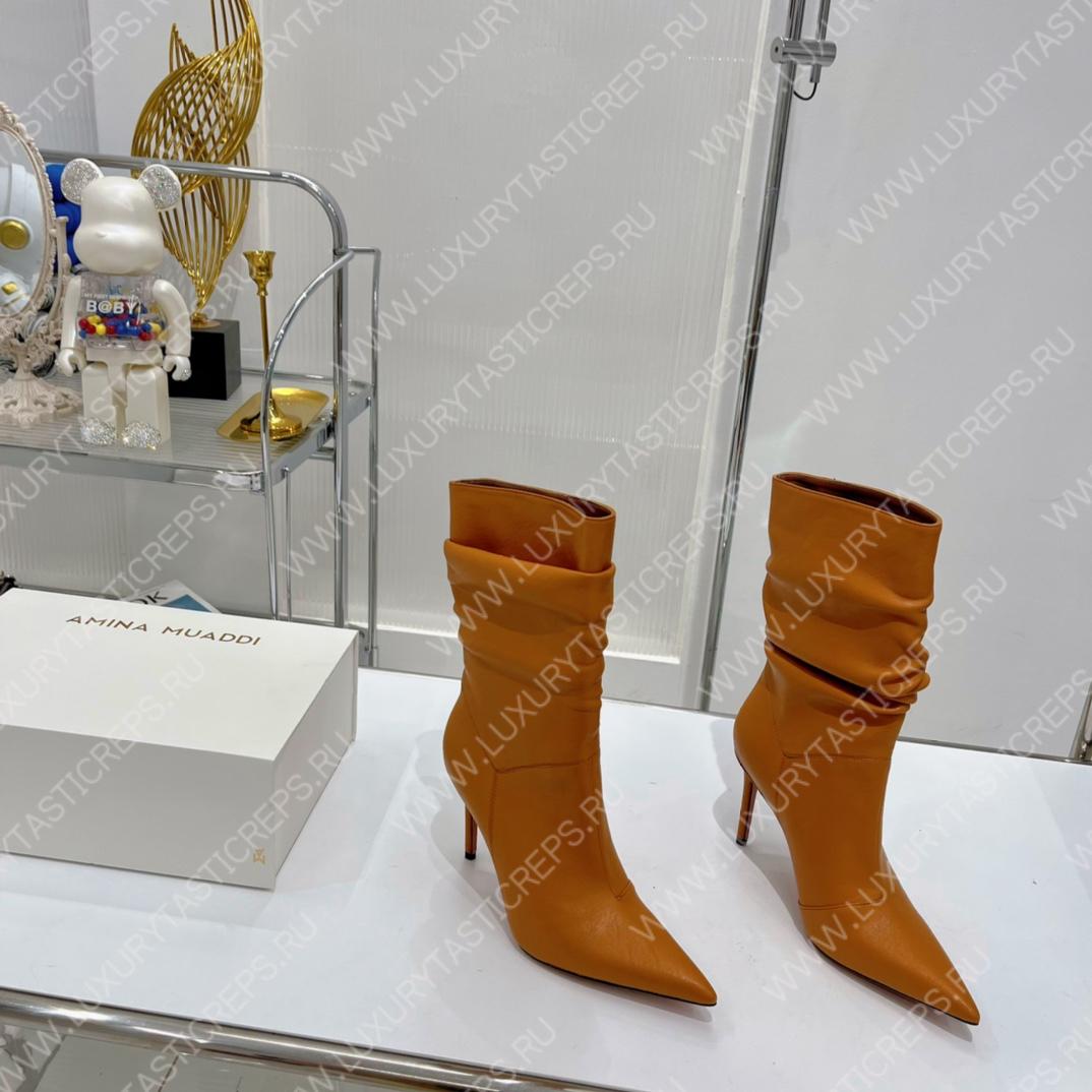 AMINA MUADDI JAHLEEL BOOTIE LIGHT BROWN AM5003