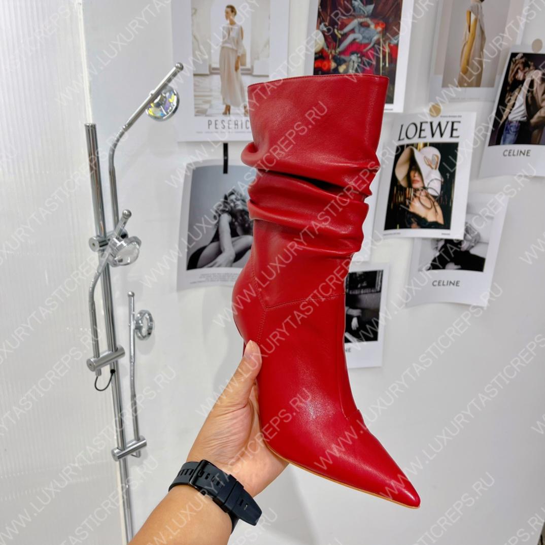 AMINA MUADDI JAHLEEL BOOTIE RED AM5003