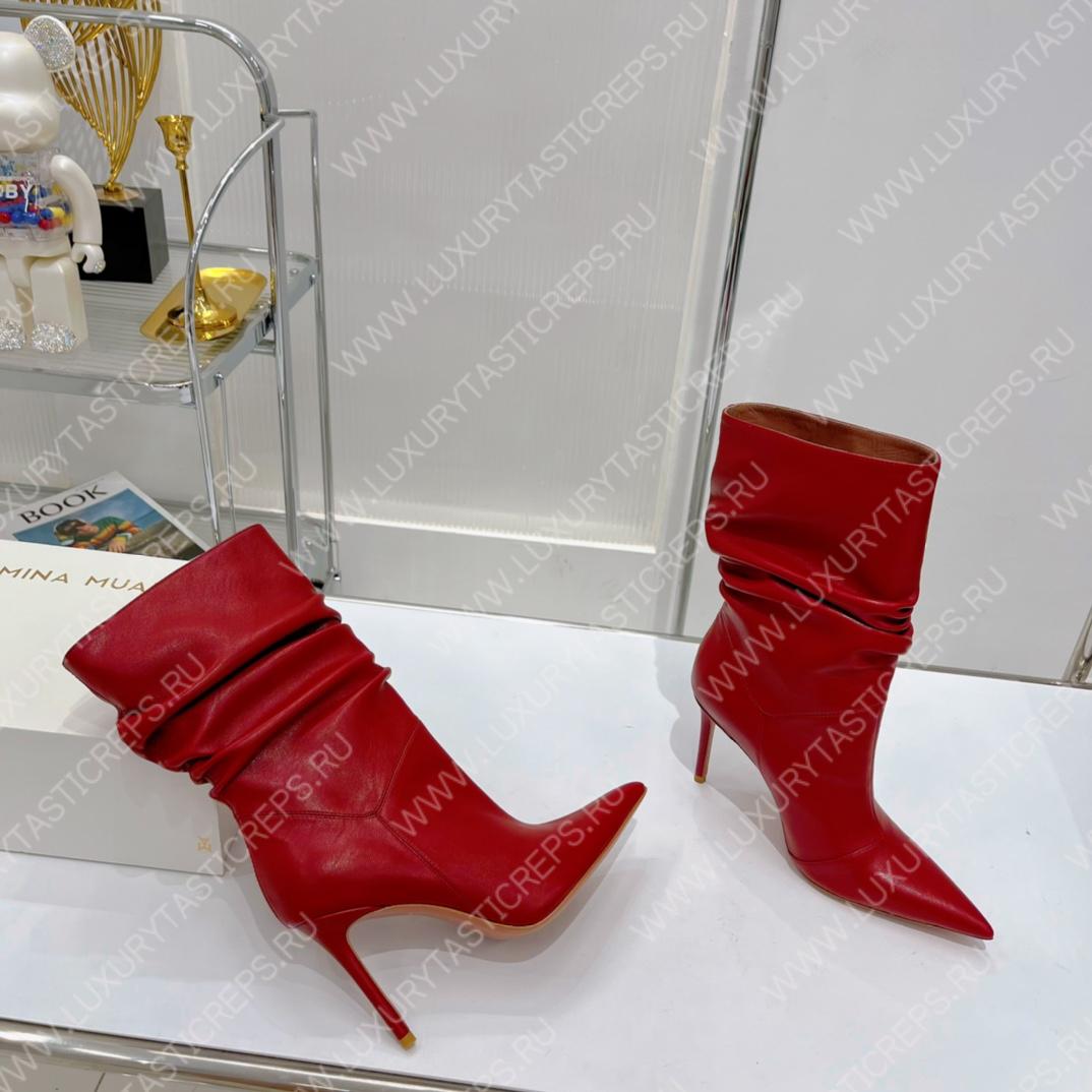 AMINA MUADDI JAHLEEL BOOTIE RED AM5003