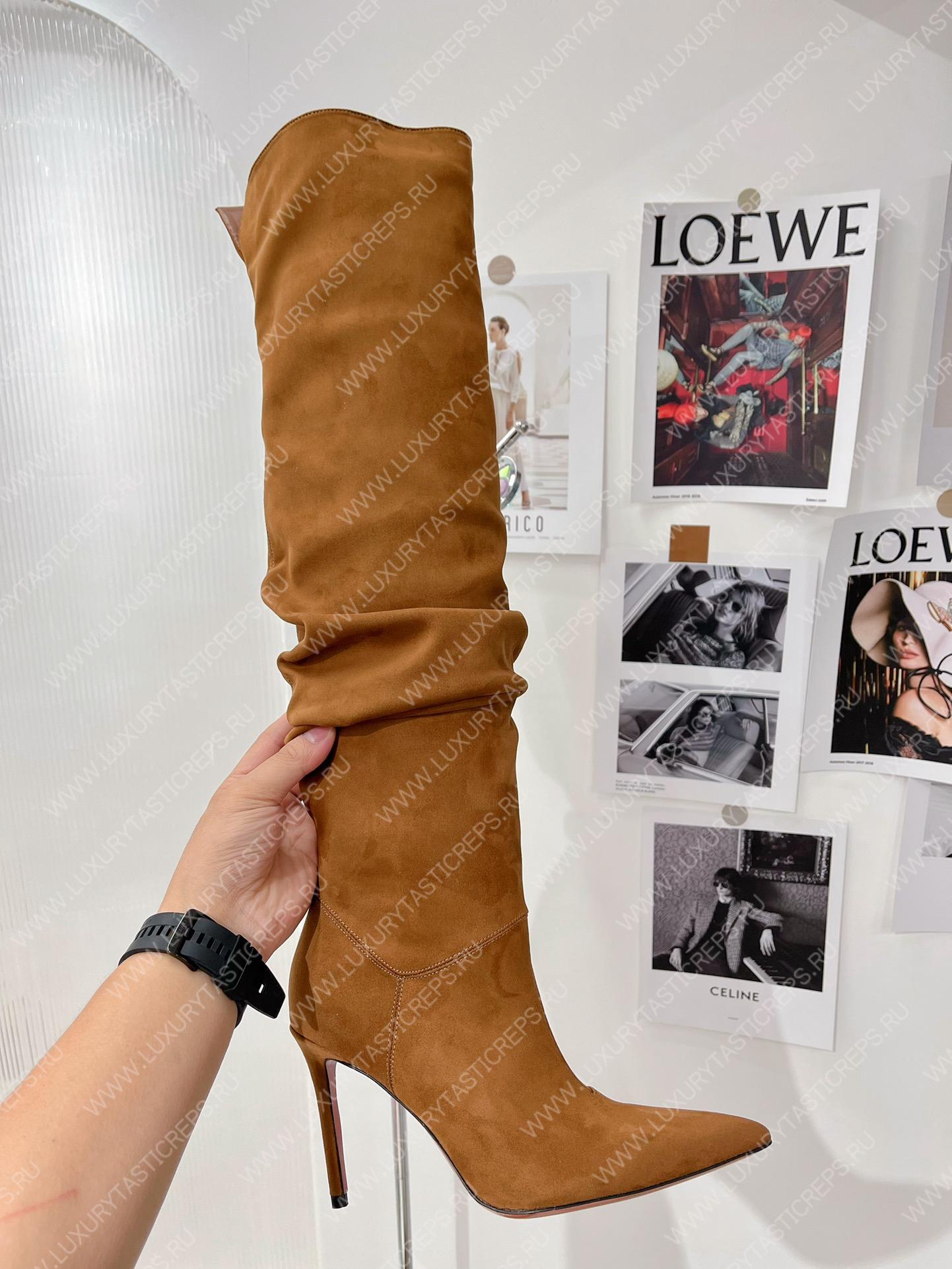 AMINA MUADDI JAHLEEL THIGH HIGH BOOT TAN AM60001