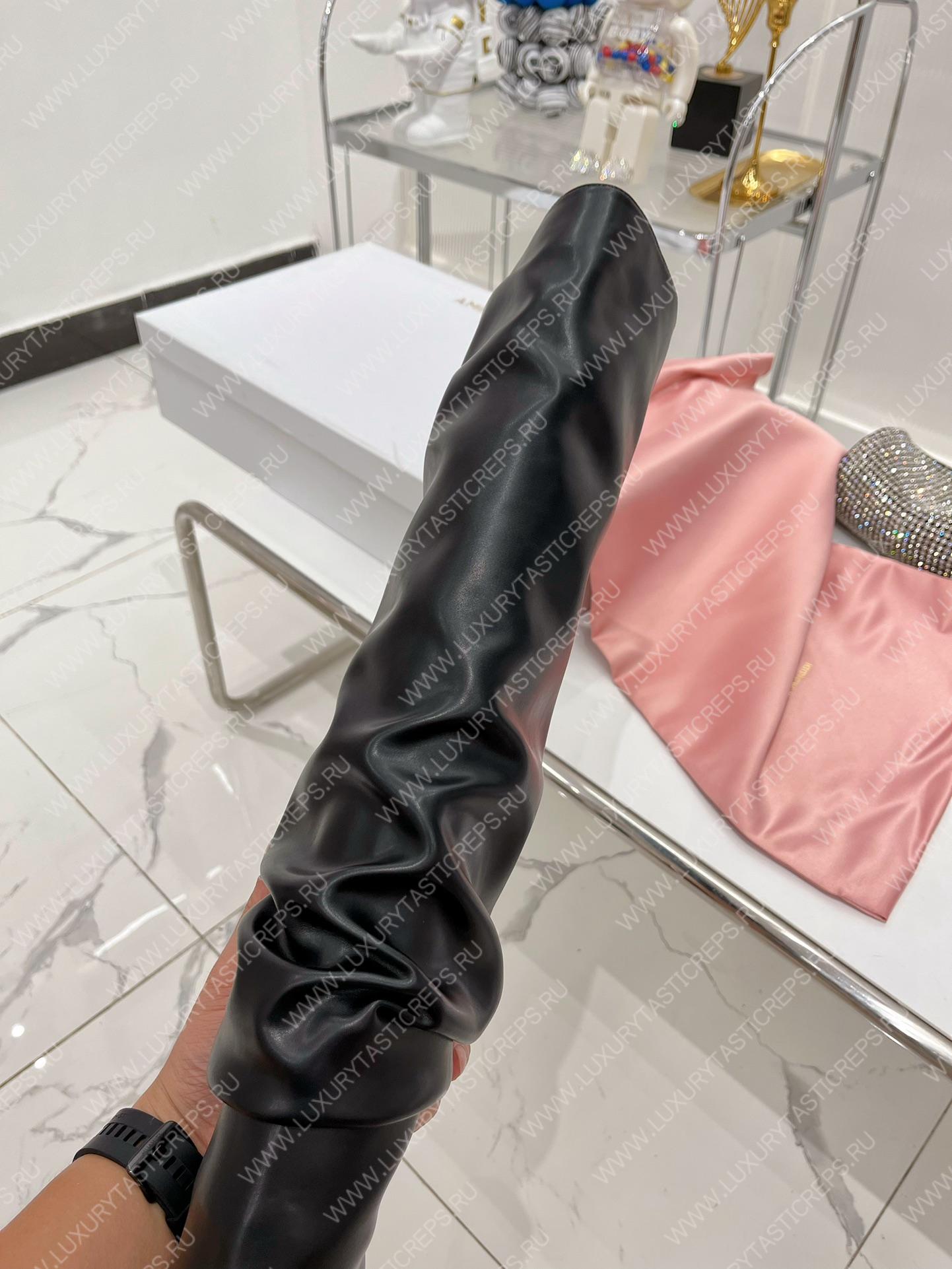 AMINA MUADDI JAHLEEL THIGH HIGH BOOT BLACK AM6000