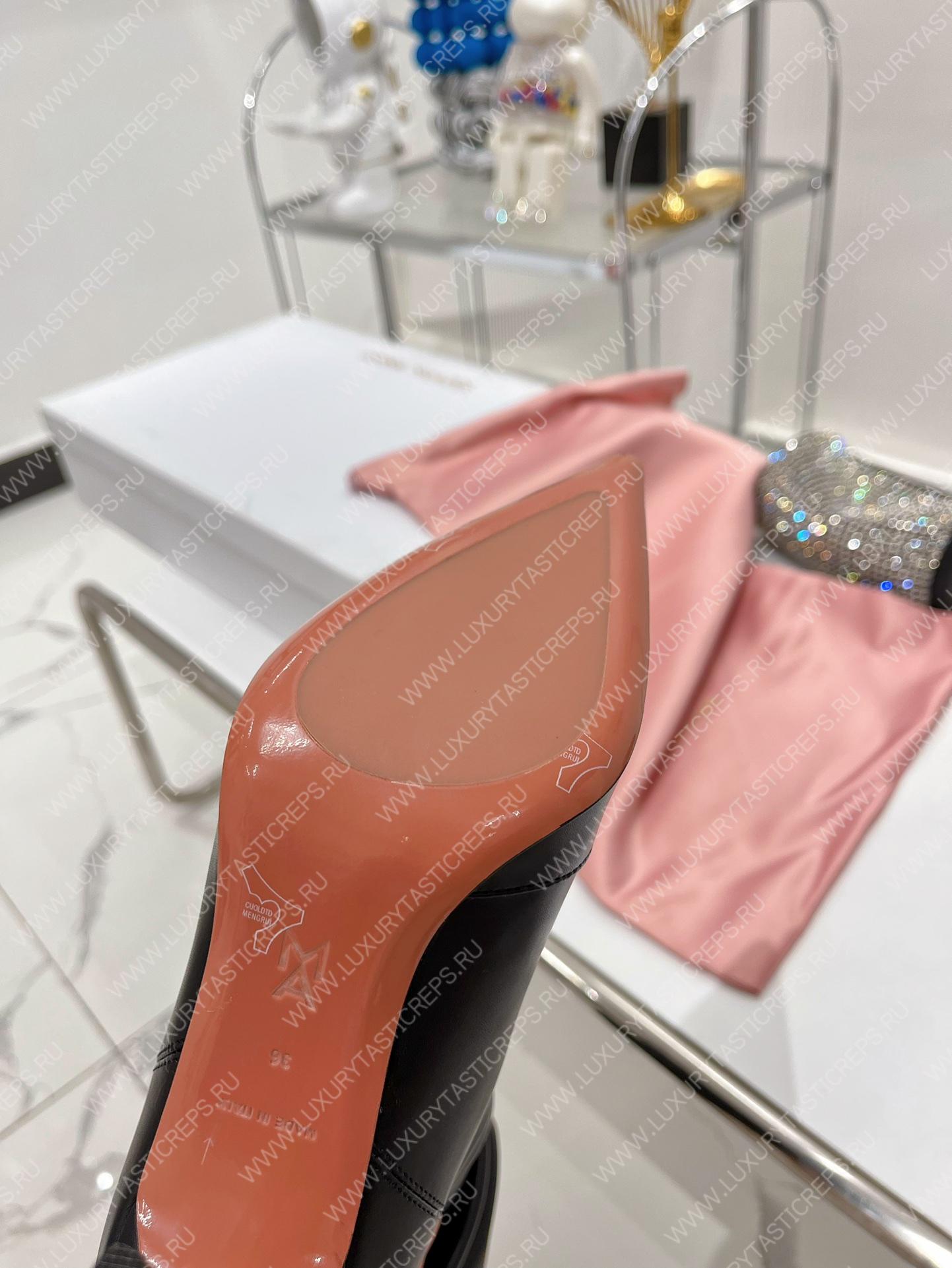 AMINA MUADDI JAHLEEL THIGH HIGH BOOT BLACK AM6000