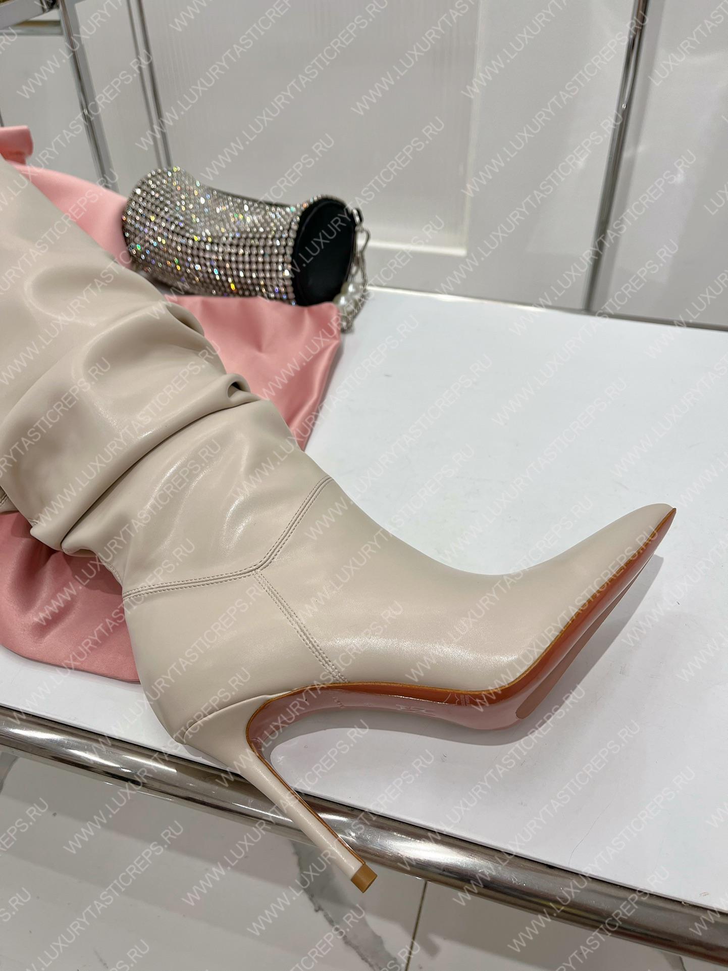 AMINA MUADDI JAHLEEL THIGH HIGH BOOT OFF WHITE AM60001