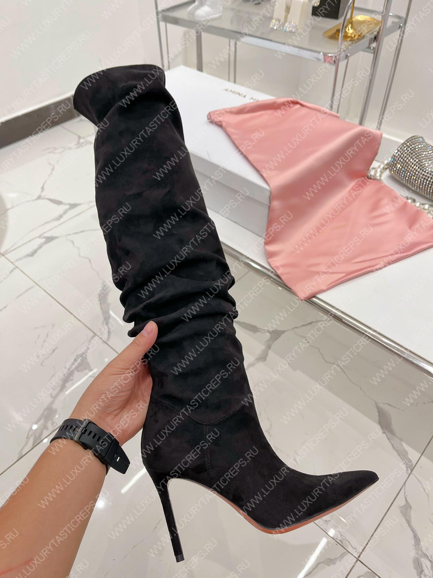 AMINA MUADDI JAHLEEL THIGH HIGH BOOT BLACK AM60001