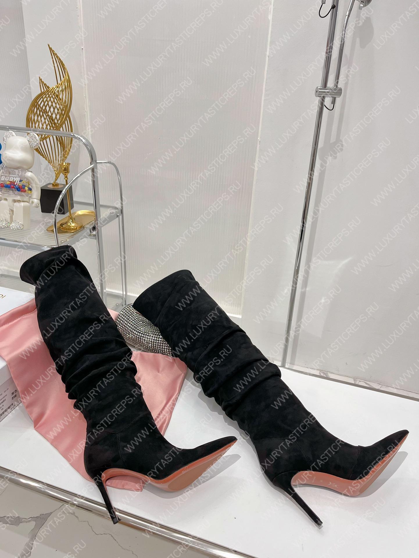AMINA MUADDI JAHLEEL THIGH HIGH BOOT BLACK AM60001