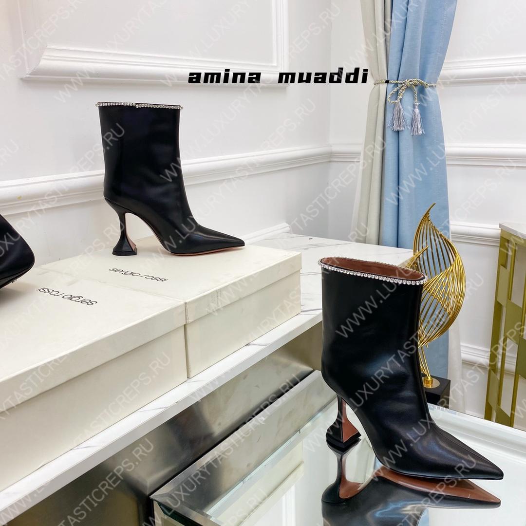 AMINA MUADDI FIONA BOOTIE BLACK AM60002