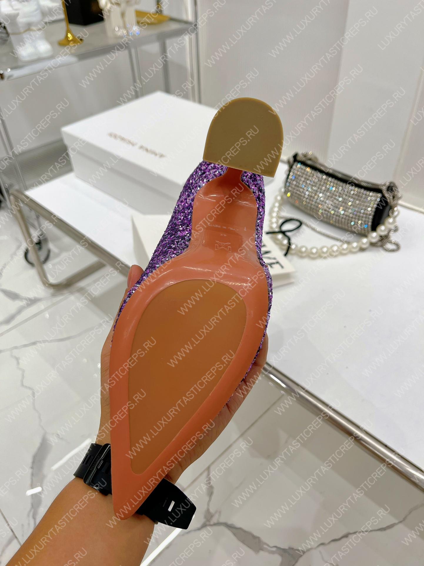 AMINA MUADDI FIONA BOOTIE PURPLE AM60002