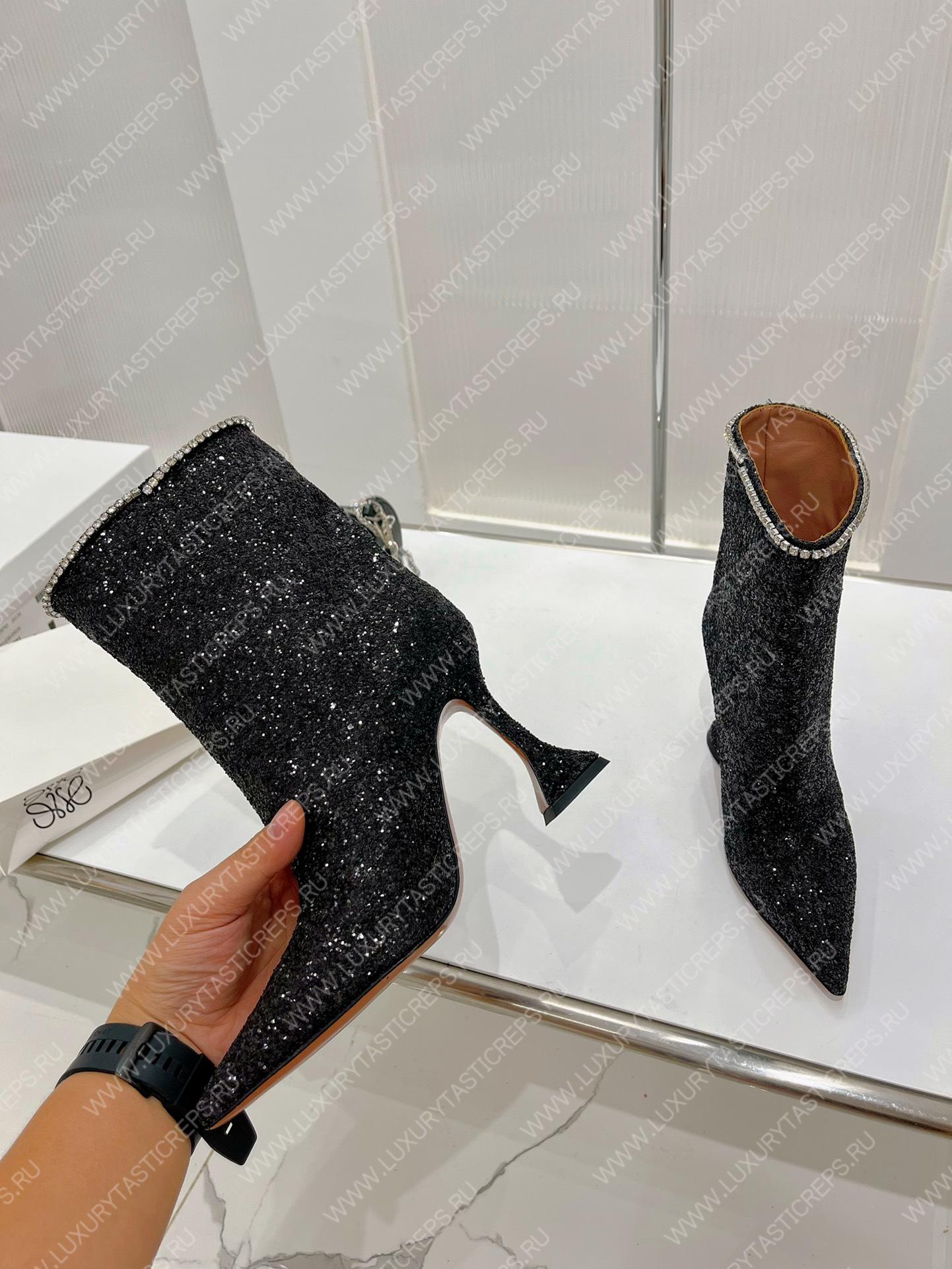 AMINA MUADDI FIONA BOOTIE BLACK AM60002