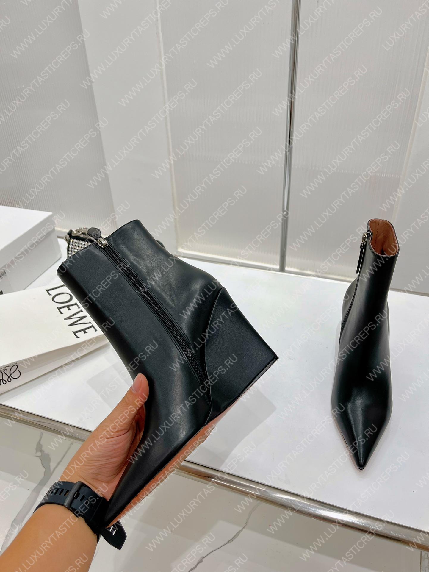 AMINA MUADDI PERNILLE BOOTIE BLACK AM60003