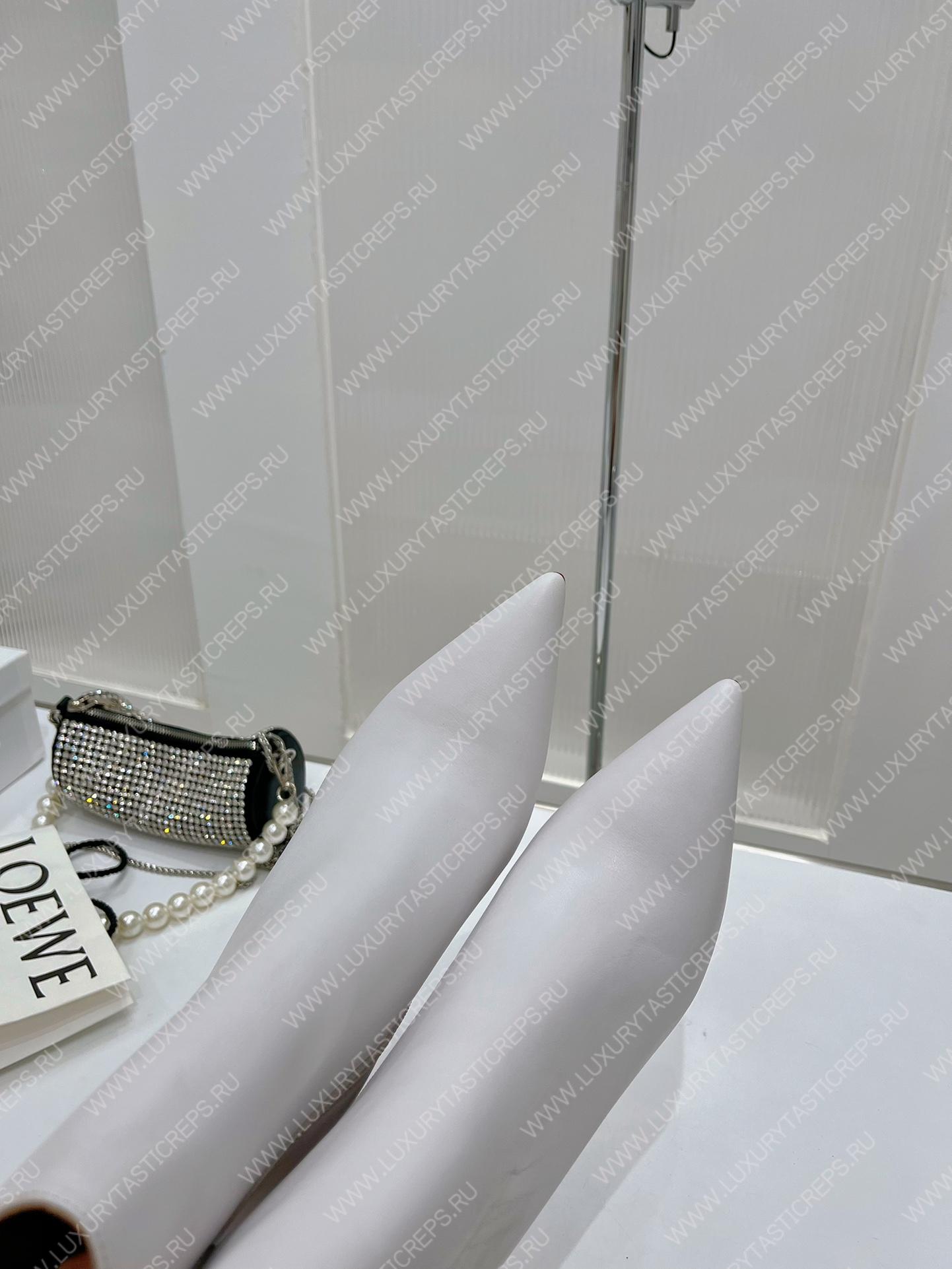 AMINA MUADDI PERNILLE BOOTIE WHITE AM60003