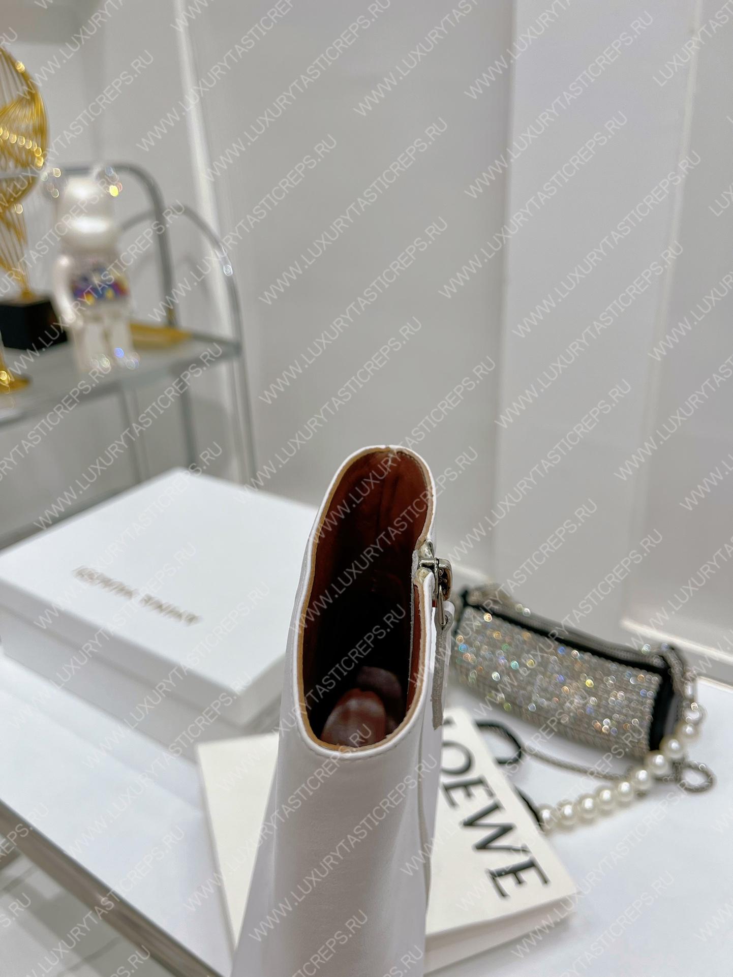 AMINA MUADDI PERNILLE BOOTIE WHITE AM60003