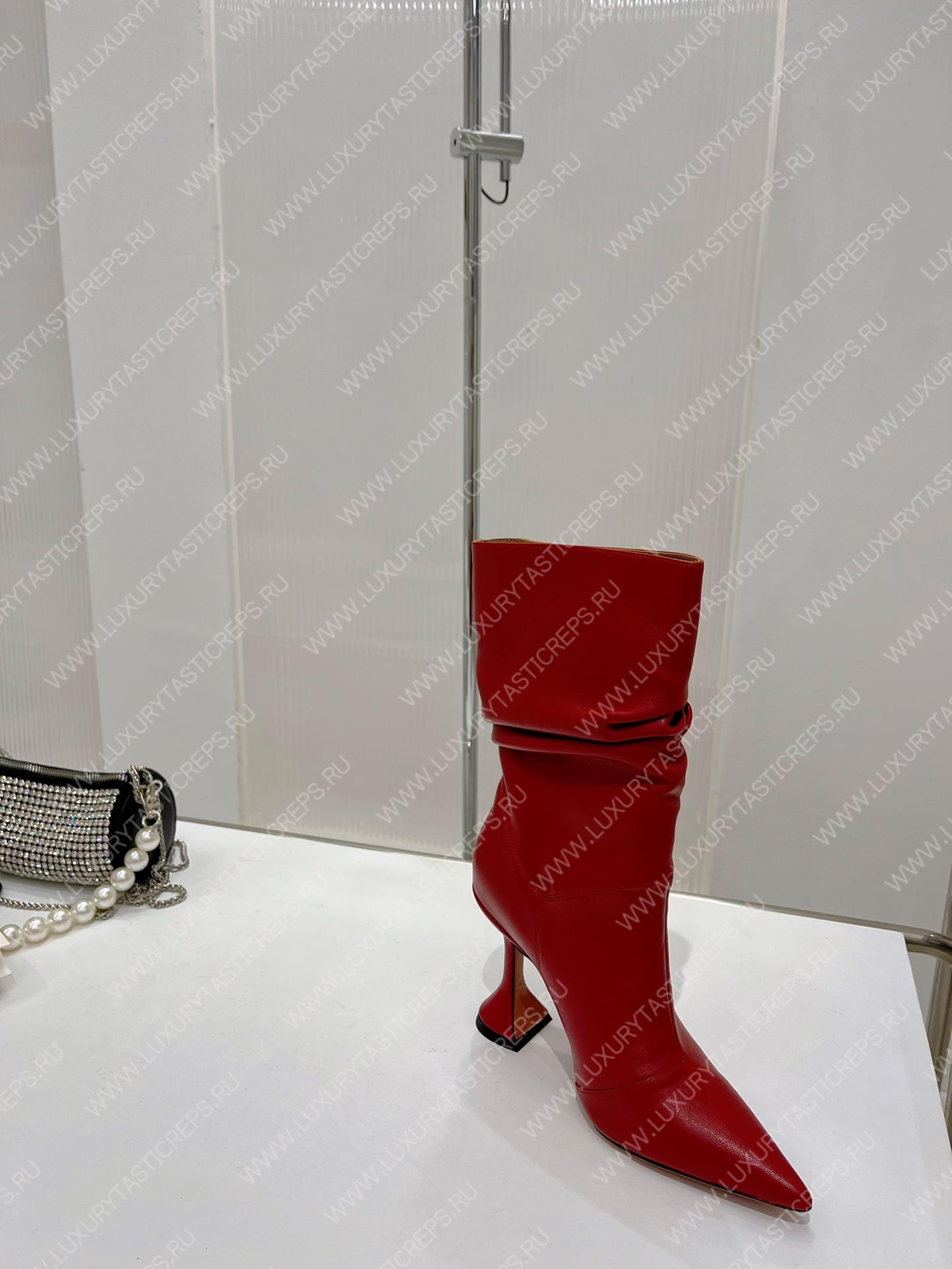 AMINA MUADDI JAHLEEL BOOTIE RED AM60004