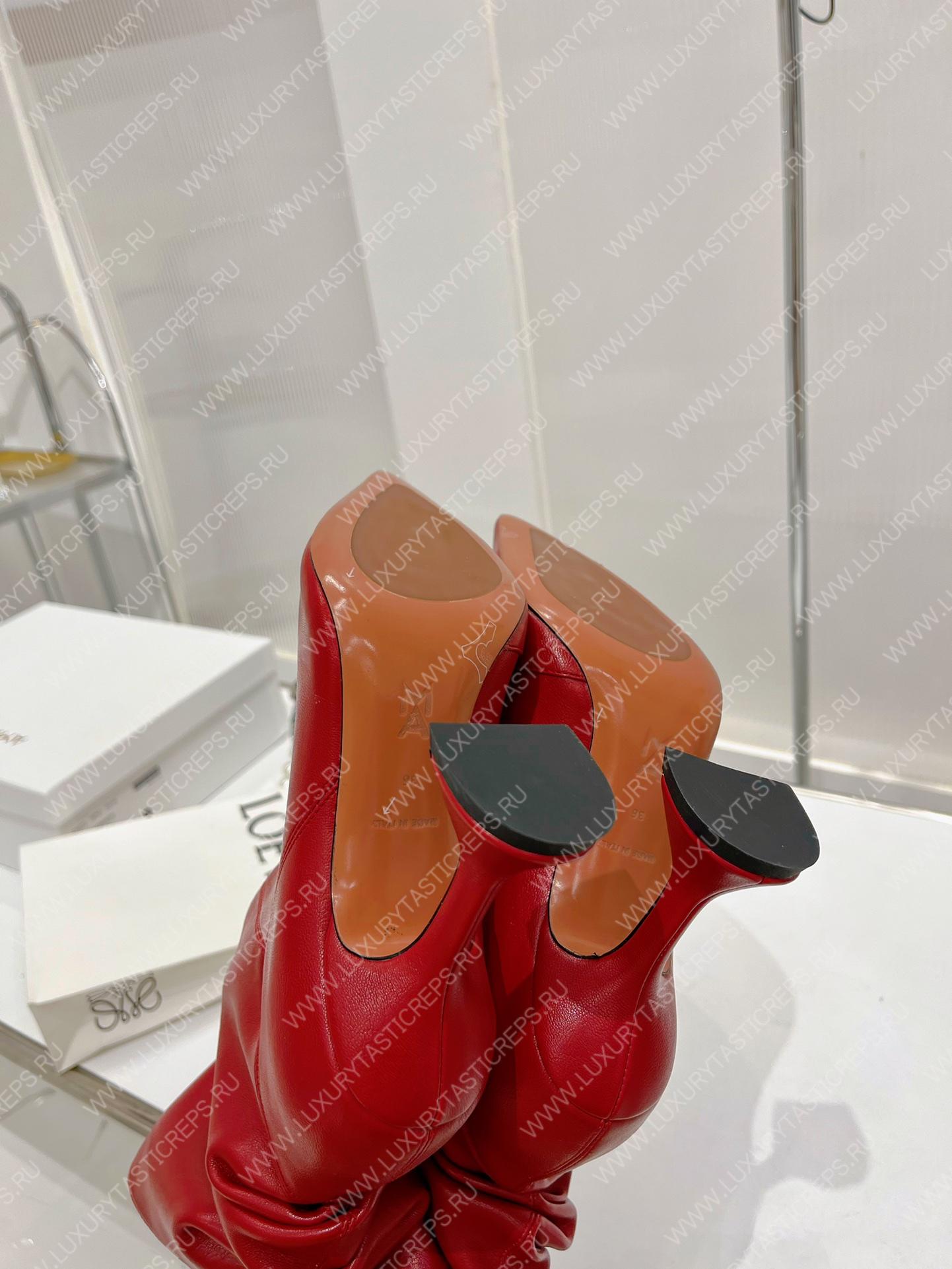 AMINA MUADDI JAHLEEL BOOTIE RED AM60004