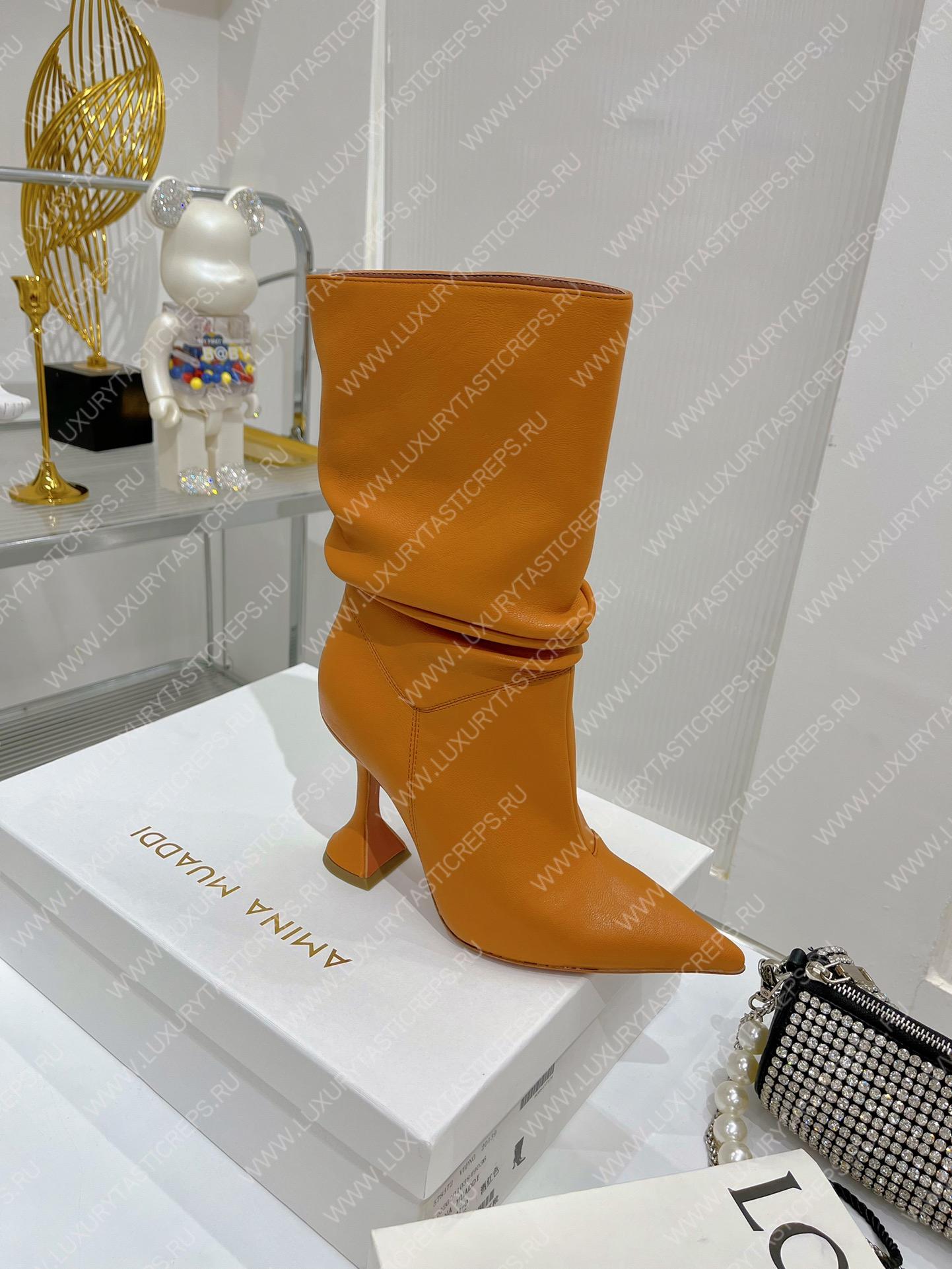 AMINA MUADDI JAHLEEL BOOTIE MUSTARD AM60004