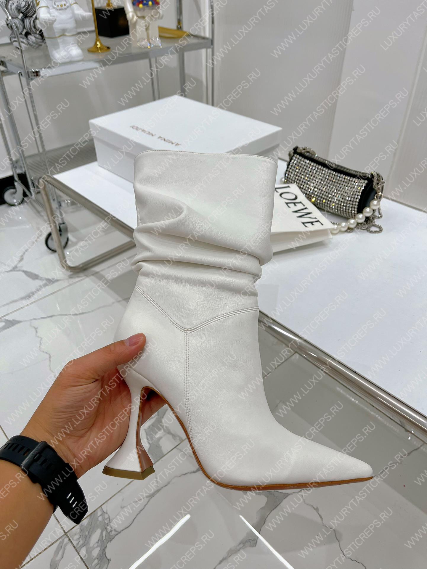 AMINA MUADDI JAHLEEL BOOTIE WHITE AM60004