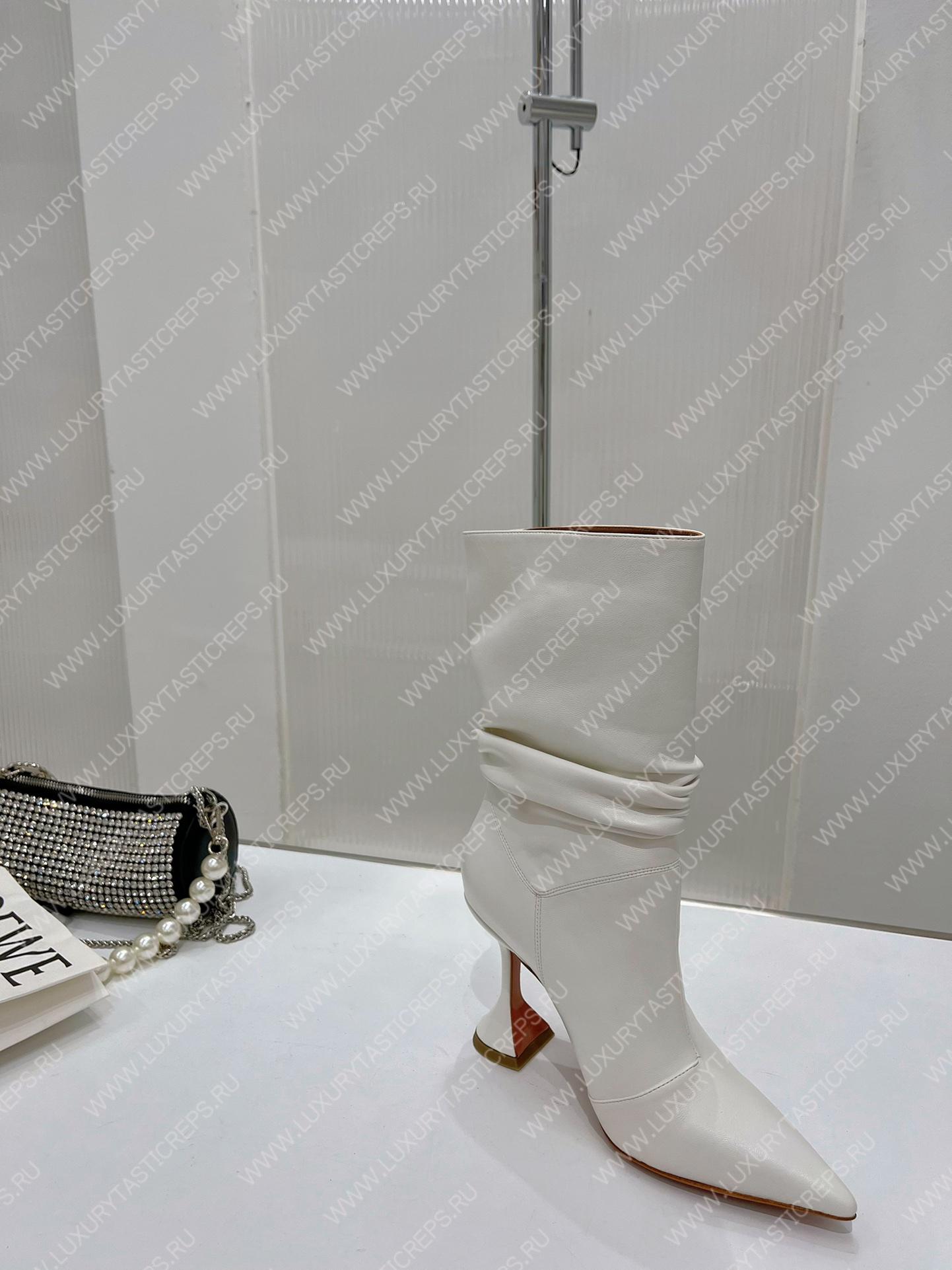 AMINA MUADDI JAHLEEL BOOTIE WHITE AM60004